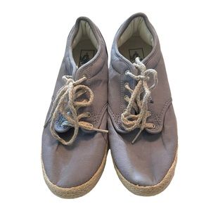 VANS Light Blue Atwood Espadrille Lace Up Skate Shoe Size 9